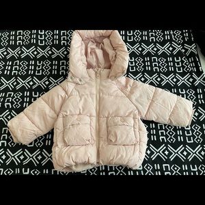 Zara Baby Pink Puff Jacket Size 18-24 Months